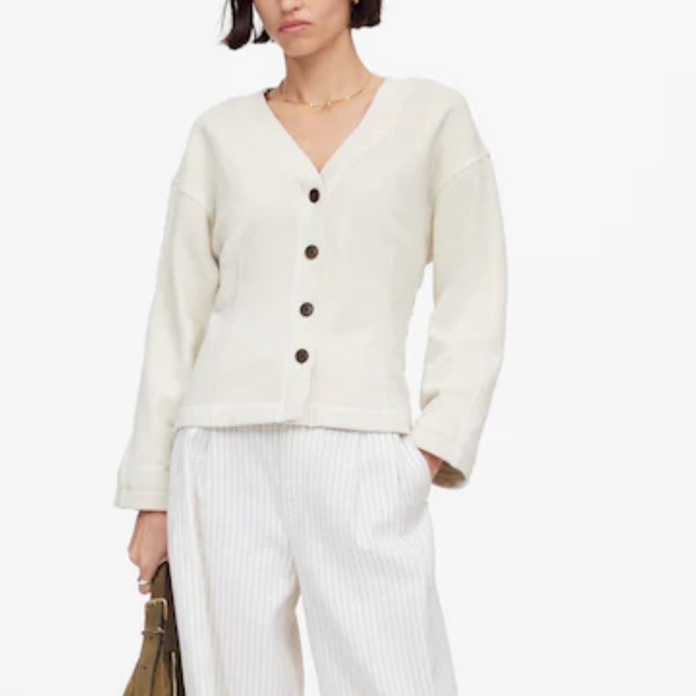 Madwell Darted Button-Up Cardigan sz S